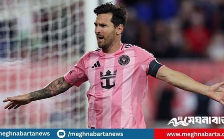 মেসির জোড়া গোল, ভাঙলেন রোনালদোর রেকর্ড