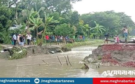 জোয়ারে চলাচলের সড়ক বিচ্ছিন্ন, দুর্ভোগে ২০ হাজার বাসিন্দা