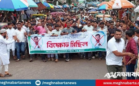 উপদেষ্টা আসিফের পদত্যাগের দাবিতে মুরাদনগরে বিক্ষোভ মিছিল