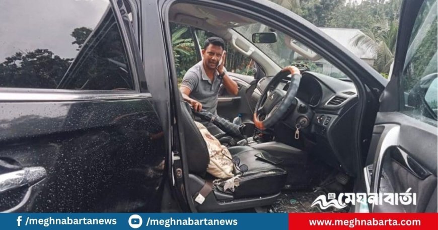 গোপালগঞ্জে ইউএনওর গাড়িতে স্থানীয়দের হামলা