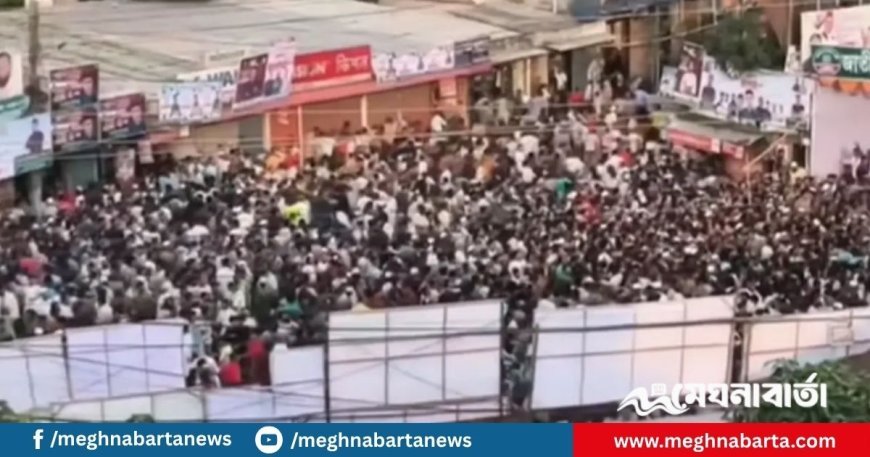 এনসিপির সমাবেশে ড্রোন ক্যামেরা দেখে জনতার দিগবিদিক দৌড়
