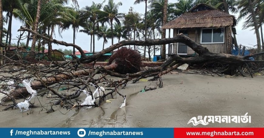 সাগরে ভাঙছে সেন্টমার্টিনের তীর, ডুবছে ঘরবাড়ি
