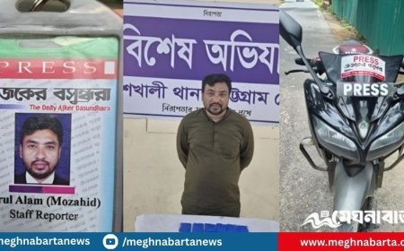 মোটরসাইকেলে ‘সাংবাদিক’ স্টিকার লাগিয়ে আড়াই হাজার ইয়াবা বহন