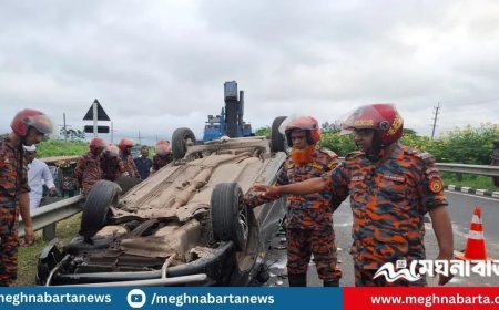 ঢাকা-মাওয়া এক্সপ্রেসওয়েতে প্রাইভেটকার উল্টে নিহত ৩