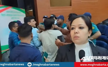 নির্বাচন কমিশনে এনসিপি নেতাকে মারধর, রুমিন ফারহানা বলেন— আমাকে ধাক্কা দিয়েছে, সো আমার লোক তো বসে থাকবে না