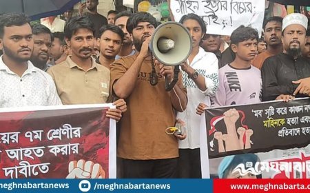 কিশোরকে পিটিয়ে হত্যার প্রতিবাদে বিক্ষোভ মিছিল ও মানববন্ধন, দোষীদের শাস্তি দাবি