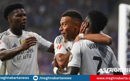 এমবাপ্পের জোড়া গোলে লা লিগায় রিয়ালের জয়