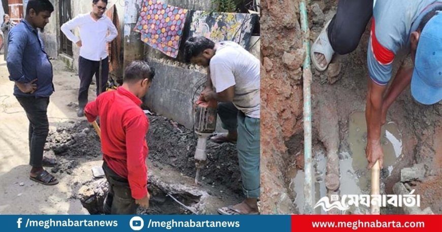 অবৈধ গ্যাস সংযোগের বিরুদ্ধে তিতাস গ্যাসের অভিযান