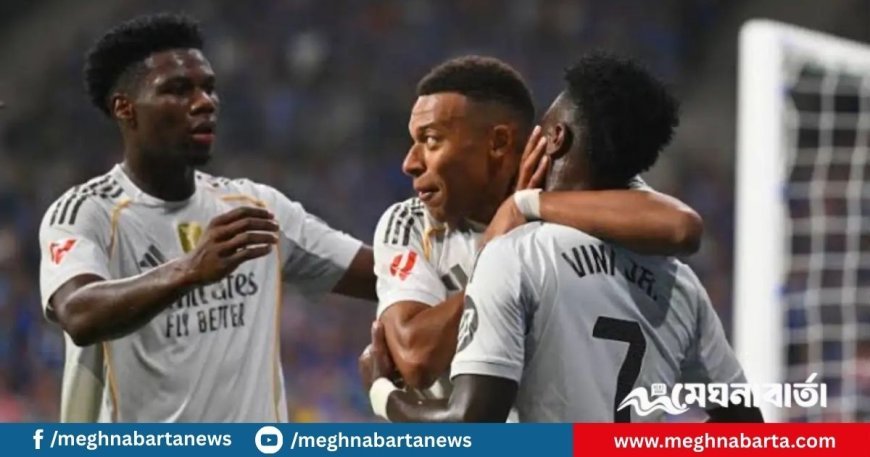 এমবাপ্পের জোড়া গোলে লা লিগায় রিয়ালের জয়