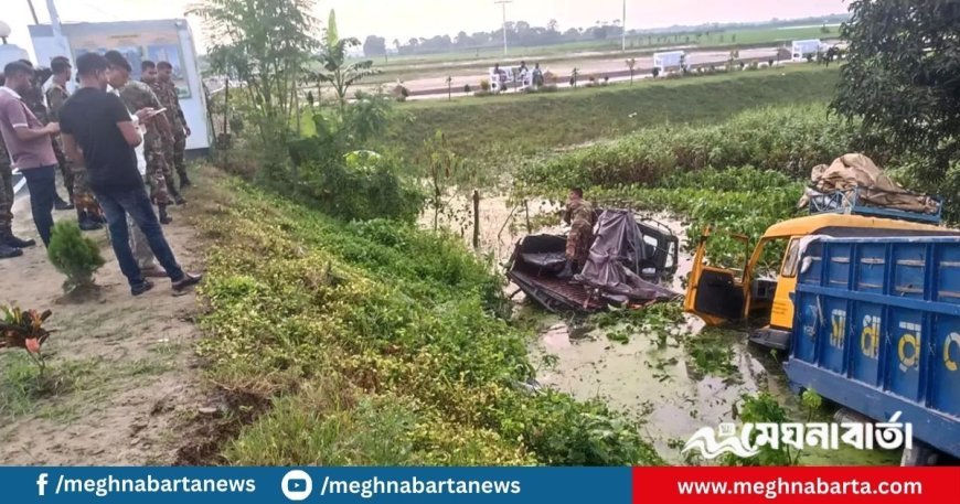 সেনাবাহিনীর গাড়িতে ট্রাকের ধাক্কা, ৮ সদস্য আহত