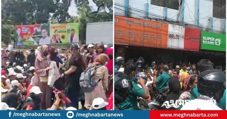 ঢাকার ব্যস্ততম দুই সড়ক অবরোধ