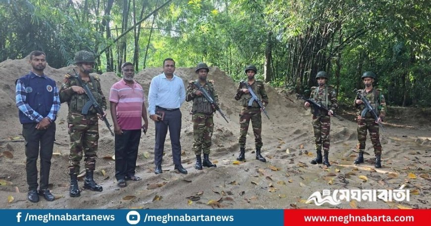 সরকারি ইজারাবিহীন বালুমহালে মোবাইল কোর্টের হানা
