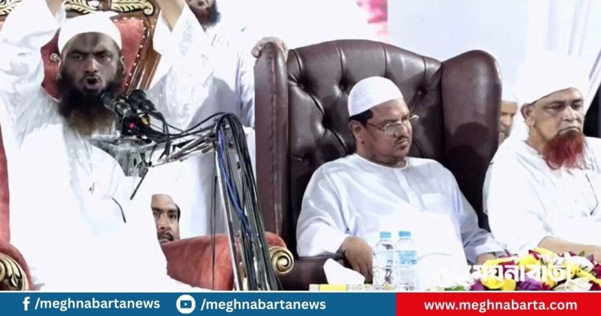 চরমোনাই পীরকে পাশে বসিয়ে নির্বাচন নিয়ে যে বার্তা দিলেন মামুনুল হক