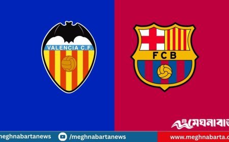 ভ্যালেন্সিয়ার জালে বার্সার গোল উৎসব