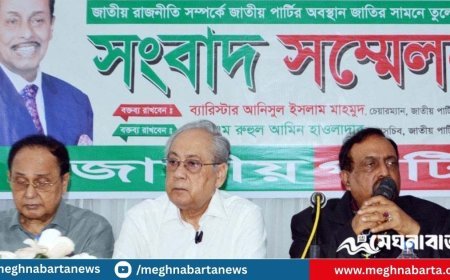 জাতীয় পার্টি ভাঙচুর করে না, এরা নির্বাচন করে পার্লামেন্টে যায় : আনিসুল ইসলাম