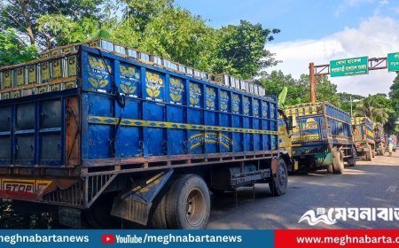 আখাউড়া স্থলবন্দরের আমদানি-রপ্তানি ৯ দিন বন্ধ