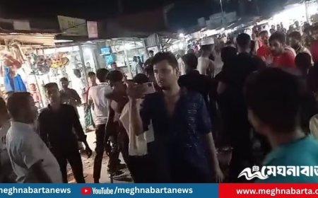 ভোলায় ব্যবসায়িক দেনা-পাওয়া নিয়ে হাতাহাতি, পরে দুই ইউনিয়নের লোকজনের মধ্যে সংঘর্ষ
