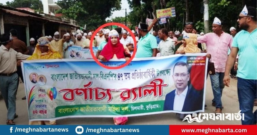 অসুস্থতার ছুটি নিয়ে দলীয় অনুষ্ঠানে স্কুলশিক্ষিকা