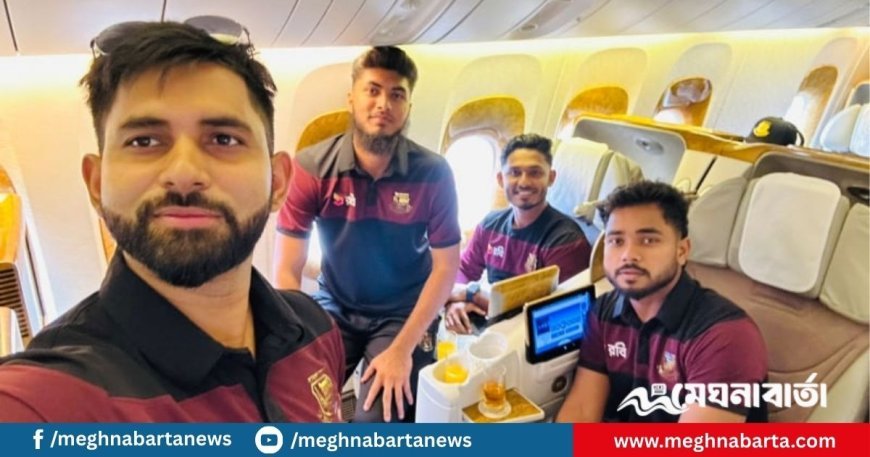 এশিয়া কাপ খেলতে দুবাইয়ের পথে টাইগারদের প্রথম বহর