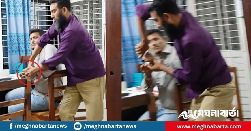 ঘুষ গ্রহণের ভিডিও ধারণ, সাংবাদিকের মোবাইল ছিনিয়ে নিলেন ভূমি কর্মকর্তা
