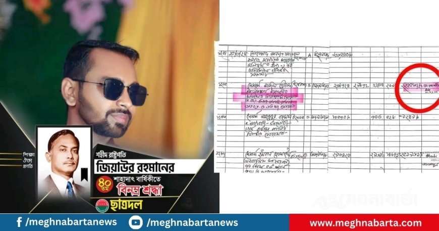 অন্যের ঠিকাদারী বিল উঠানোর অভিযোগ ববি ছাত্রদলের সাবেক সভাপতি রেজা শরীফের বিরুদ্ধে
