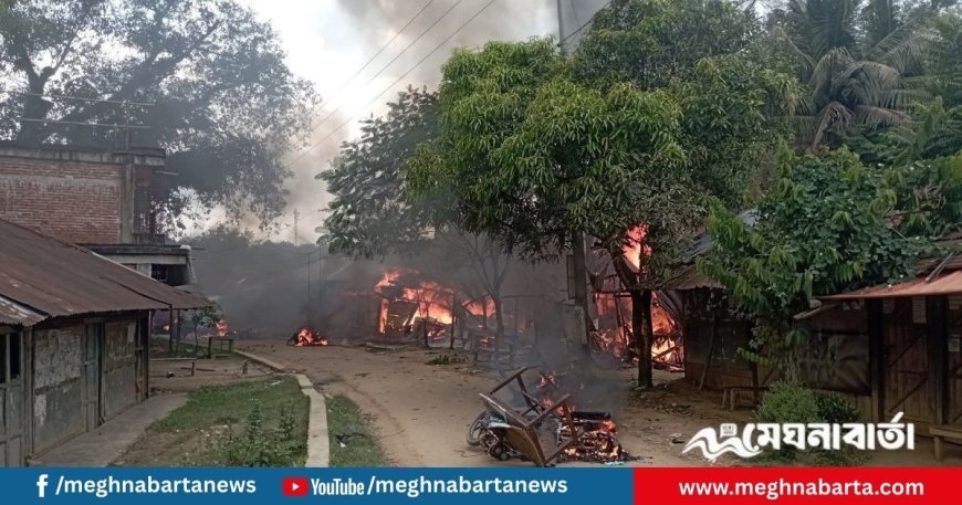 খাগড়াছড়ির গুইমারায় ১৪৪ ধারার মধ্যেই চলছে পিকেটিং, অগ্নিসংযোগ