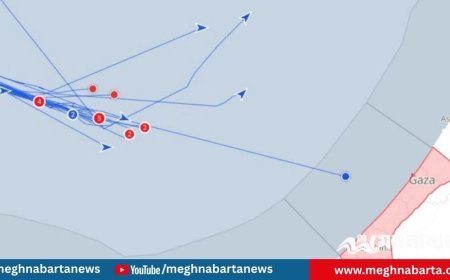 সুমুদ ফ্লোটিলার একটি জাহাজ গাজার জলসীমায়