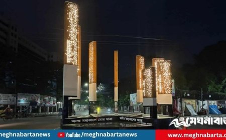 আবরার ফাহাদের স্মৃতি স্মরণে আগ্রাসনবিরোধী আট স্তম্ভ উদ্বোধন