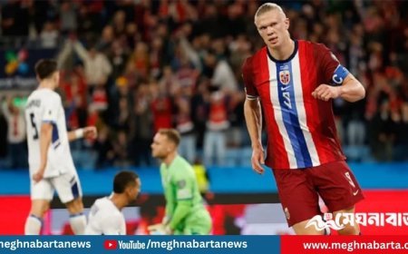 আর্লিং হলান্ডের দুর্দান্ত হ্যাটট্রিকে উড়ে গেল ইসরায়েল