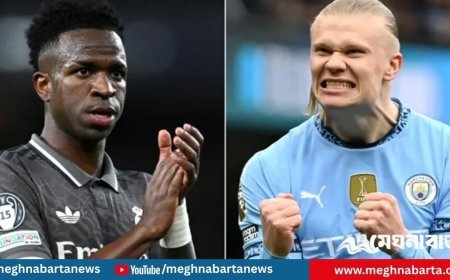 নতুন চুক্তি না করলে ভিনিকে ছেড়ে হলান্ডকে আনবে রিয়াল