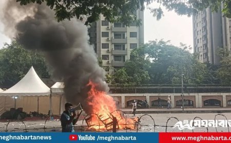 জুলাই যোদ্ধাদের সঙ্গে পুলিশের ব্যাপক সংঘর্ষ , সাউন্ড গ্রেনেড নিক্ষেপ
