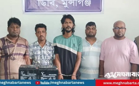 ঢাকা-ভাঙ্গা এক্সপ্রেসওয়ের সিসিটিভির ব্যাটারি চুরি, গ্রেপ্তার ৫