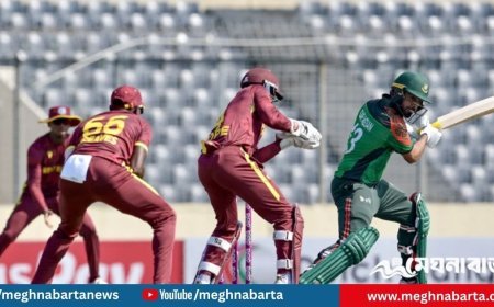 রিশাদের ঝড়ো ইনিংসে বাংলাদেশ নির্ধারণ করল ২১৩ রান