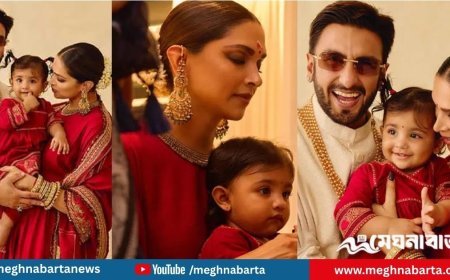 মেয়েকে প্রকাশ্যে আনলেন রণবীর-দীপিকা
