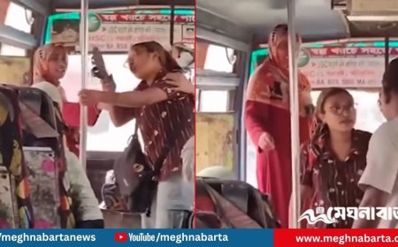 বাসে পোশাক নিয়ে কটুক্তিকারীকে জুতাপেটা তরুণীর, ভিডিও ভাইরাল
