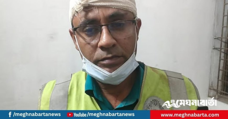 সড়কে উঠতে বাধা দেওয়ায় ট্রাফিক পুলিশের মাথা ফাটালেন অটোরিকশার চালক