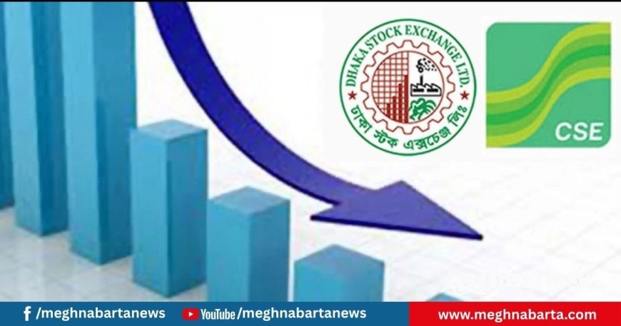 পুঁজিবাজারে সূচকের বড় পতন
