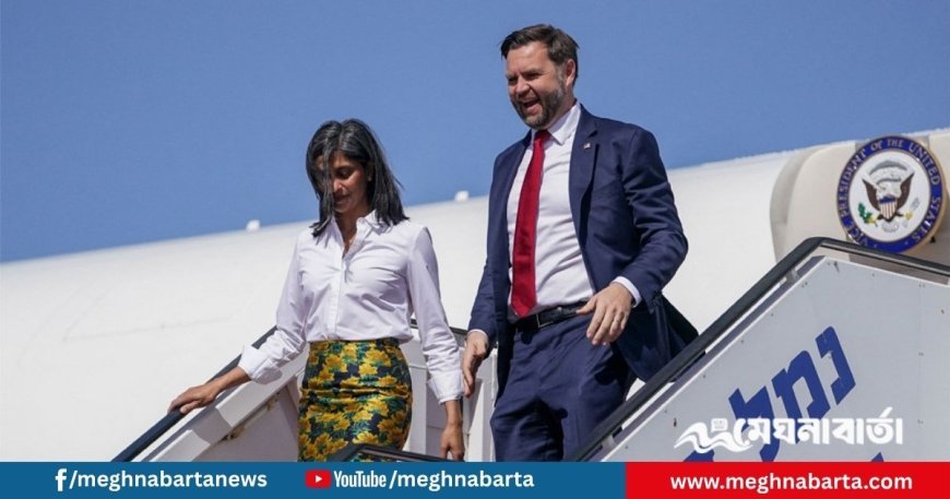 যুদ্ধবিরতি স্থিতিশীল করতে ইসরায়েলে পৌঁছেছেন মার্কিন ভাইস প্রেসিডেন্ট জে ডি ভ্যান্স