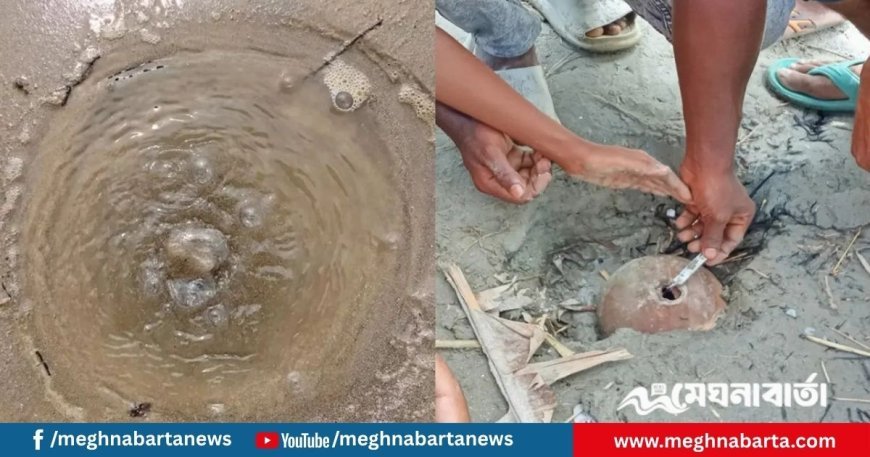 পদ্মাপাড়ে বুদ্‌বুদ, বালুর ওপর জ্বলছে আগুন