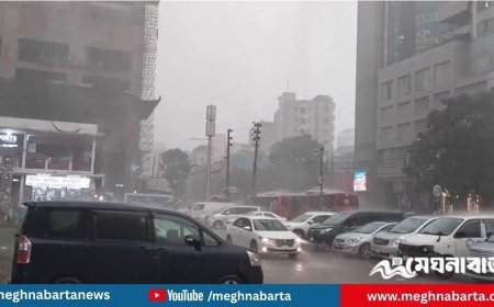 ঢাকায় ভারী বৃষ্টি, আজ শুষ্ক থাকবে আবহাওয়া