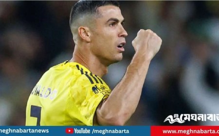 শেষ মুহূর্তে রোনালদোর জোড়া গোলে নাটকীয় জয় পেলো আল-নাসর