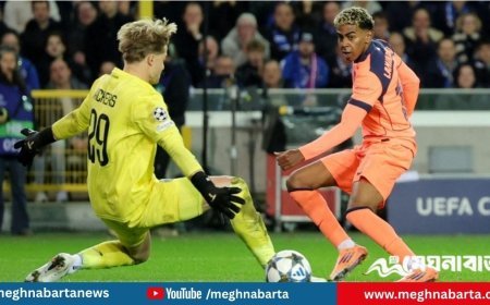 চ্যাম্পিয়নস লিগ: ৩-৩ গোলে শেষ বার্সা-ব্রুগার রোমাঞ্চকর লড়াই