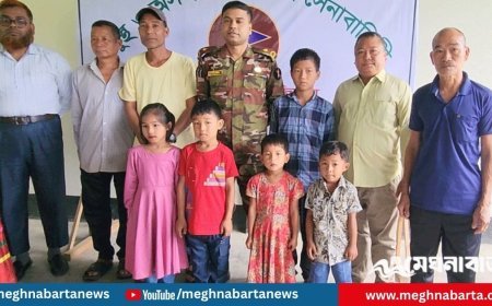 বান্দরবানে ৬ এতিম শিশুর লেখাপড়ার দায়িত্ব নিয়েছে সেনাবাহিনী