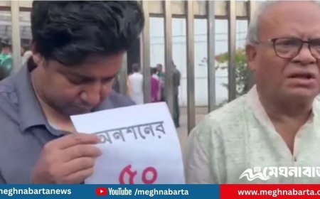 আমজনতা দলের অনশনরত তারেককে বিএনপির সমর্থন, পাশে দাঁড়ালেন রুহুল কবীর রিজভী