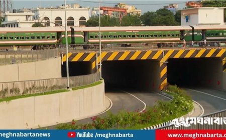 টিটিপাড়ায় চালু ছয় লেনের রেলওয়ে আন্ডারপাস, যানজটের অবসান