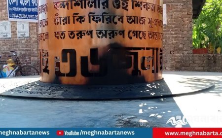 জুলাই স্মৃতিস্তম্ভে আগুন