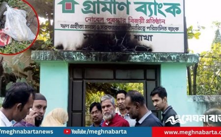 গ্রামীণ ব্যাংক কার্যালয়ে পেট্রোল বোমা নিক্ষেপ, অল্পের জন্য রক্ষা