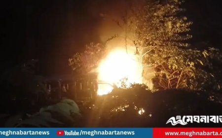 কেরানীগঞ্জে থানায় আগুন