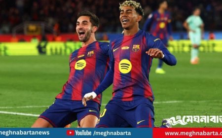 ক্যাম্প ন্যুতে রাজকীয় প্রত্যাবর্তনে ৪ গোলের উৎসব বার্সেলোনার