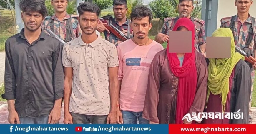 অনুপ্রবেশের সময় ভারত থেকে আসা ৭ বাংলাদেশি নাগরিক আটক